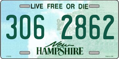 NH license plate 3062862