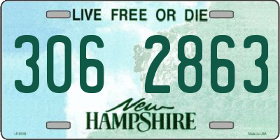 NH license plate 3062863