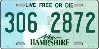 NH license plate 3062872