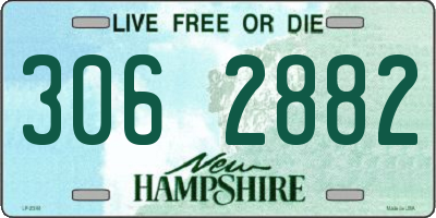NH license plate 3062882