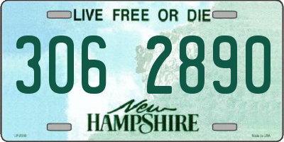 NH license plate 3062890