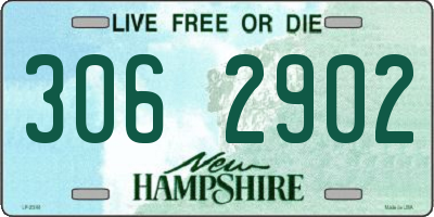 NH license plate 3062902