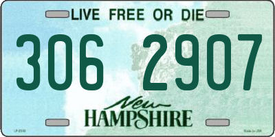 NH license plate 3062907