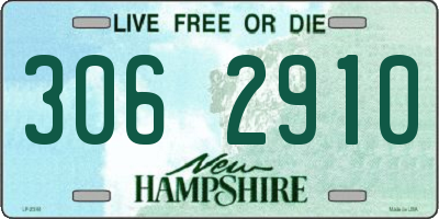 NH license plate 3062910