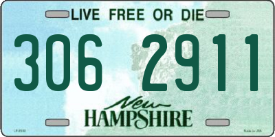 NH license plate 3062911