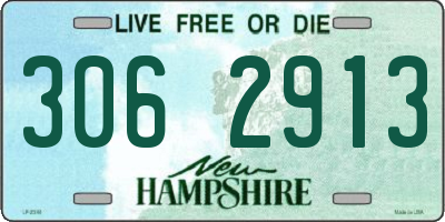 NH license plate 3062913