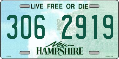 NH license plate 3062919