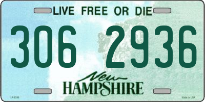 NH license plate 3062936