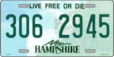 NH license plate 3062945