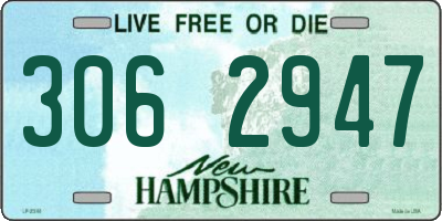 NH license plate 3062947
