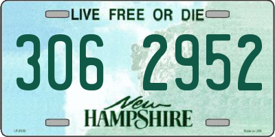 NH license plate 3062952