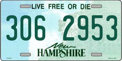 NH license plate 3062953