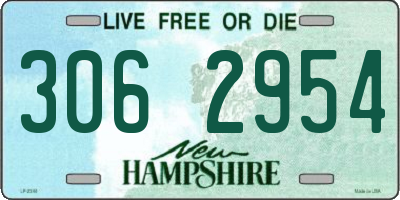 NH license plate 3062954