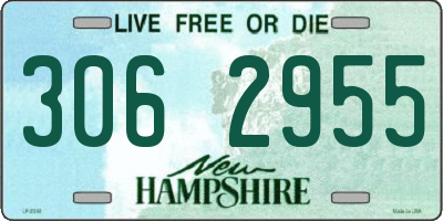 NH license plate 3062955