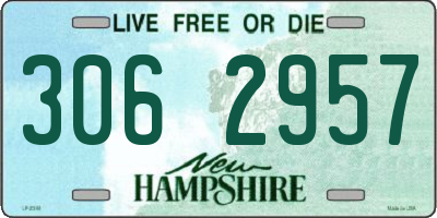 NH license plate 3062957