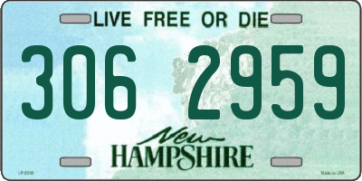 NH license plate 3062959