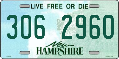 NH license plate 3062960