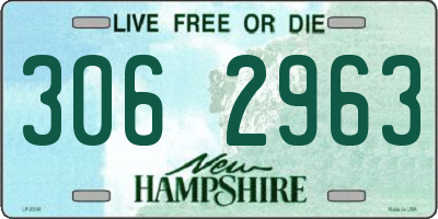 NH license plate 3062963