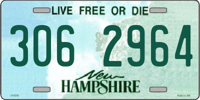NH license plate 3062964