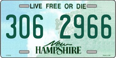 NH license plate 3062966