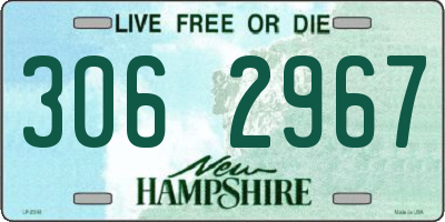NH license plate 3062967