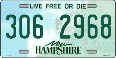 NH license plate 3062968