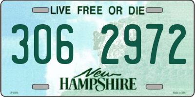 NH license plate 3062972