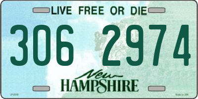 NH license plate 3062974