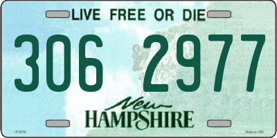 NH license plate 3062977