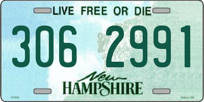 NH license plate 3062991