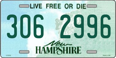 NH license plate 3062996