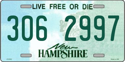NH license plate 3062997