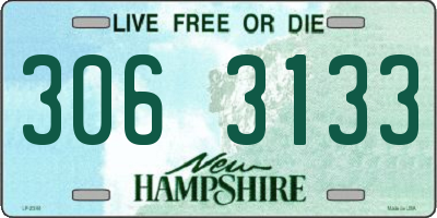 NH license plate 3063133