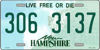 NH license plate 3063137