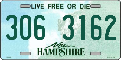 NH license plate 3063162