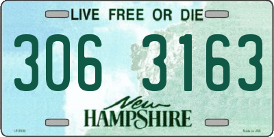 NH license plate 3063163