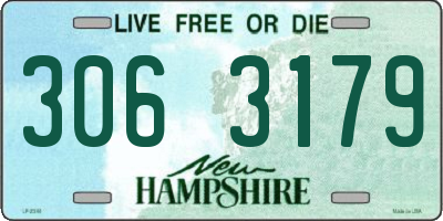 NH license plate 3063179