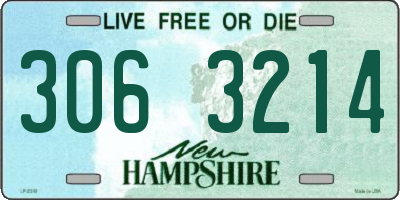 NH license plate 3063214
