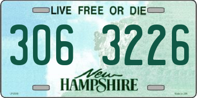 NH license plate 3063226