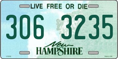 NH license plate 3063235