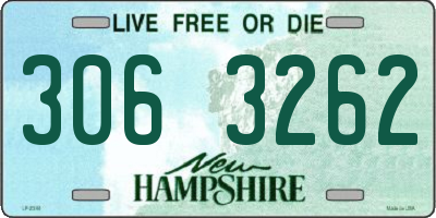 NH license plate 3063262