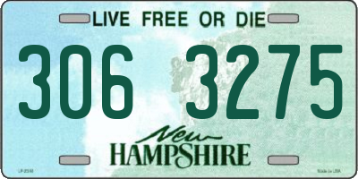 NH license plate 3063275