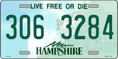 NH license plate 3063284
