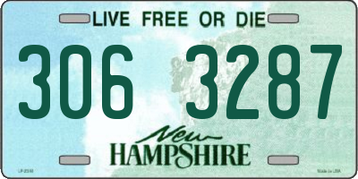 NH license plate 3063287