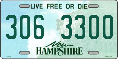 NH license plate 3063300