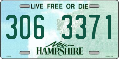 NH license plate 3063371