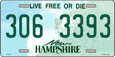 NH license plate 3063393