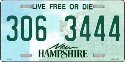 NH license plate 3063444