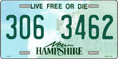 NH license plate 3063462
