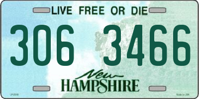 NH license plate 3063466